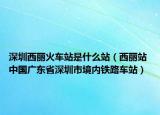 深圳西丽火车站是什么站（西丽站 中国广东省深圳市境内铁路车站）