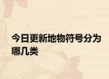今日更新地物符号分为哪几类