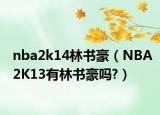 nba2k14林书豪（NBA2K13有林书豪吗?）