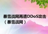 暴雪战网再遭DDoS攻击（暴雪战网）