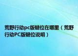 荒野行动pc版键位在哪里（荒野行动PC版键位说明）