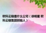 欧科云链是什么公司（徐明星 欧科云链集团创始人）