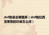 dnf勋章去哪里弄（dnf格拉西亚家族的印章怎么得）