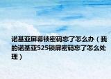 诺基亚屏幕锁密码忘了怎么办（我的诺基亚525锁屏密码忘了怎么处理）