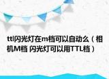 ttl闪光灯在m档可以自动么（相机M档 闪光灯可以用TTL档）