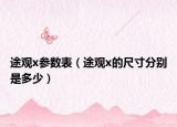 途观x参数表（途观x的尺寸分别是多少）
