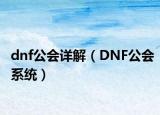 dnf公会详解（DNF公会系统）