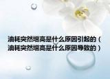 油耗突然增高是什么原因引起的（油耗突然增高是什么原因导致的）