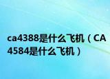 ca4388是什么飞机（CA4584是什么飞机）