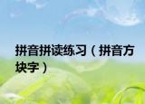 拼音拼读练习（拼音方块字）