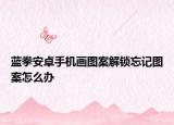 蓝拳安卓手机画图案解锁忘记图案怎么办