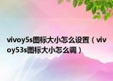 vivoy5s图标大小怎么设置（vivoy53s图标大小怎么调）