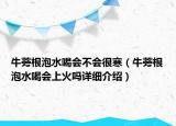 牛蒡根泡水喝会不会很寒（牛蒡根泡水喝会上火吗详细介绍）