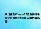 今日更新iPhone12紫色和绿色哪个更好看iPhone12紫色真机图