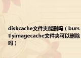 diskcache文件夹能删吗（burstlyimagecache文件夹可以删除吗）