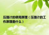 压强计的使用原理（压强计的工作原理是什么）
