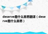 deserve是什么意思翻译（deserve是什么意思）