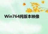 Win764纯版本映像