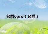 名爵6pro（名爵）