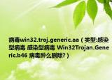 病毒win32.troj.generic.aa（类型:感染型病毒 感染型病毒 Win32Trojan.Generic.b46 病毒肿么删除?）