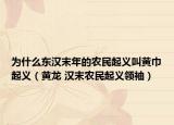为什么东汉末年的农民起义叫黄巾起义（黄龙 汉末农民起义领袖）