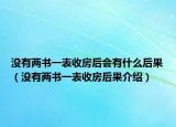没有两书一表收房后会有什么后果（没有两书一表收房后果介绍）