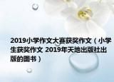 2019小学作文大赛获奖作文（小学生获奖作文 2019年天地出版社出版的图书）