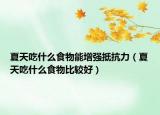 夏天吃什么食物能增强抵抗力（夏天吃什么食物比较好）