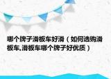 哪个牌子滑板车好滑（如何选购滑板车,滑板车哪个牌子好优质）