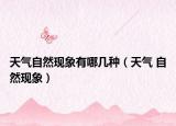 天气自然现象有哪几种（天气 自然现象）