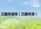 三国杀游戏（三国杀游）