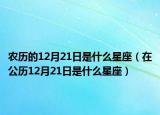 农历的12月21日是什么星座（在公历12月21日是什么星座）