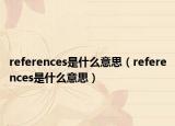references是什么意思（references是什么意思）