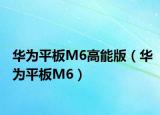 华为平板M6高能版（华为平板M6）