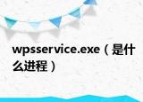 wpsservice.exe（是什么进程）