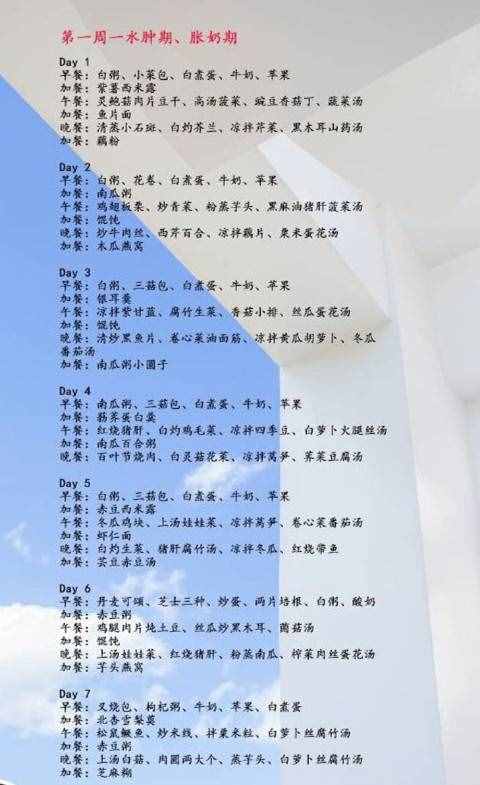 35天金牌月嫂月子餐食谱大全，健康好吃又营养！收藏备用吧