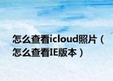 怎么查看icloud照片（怎么查看IE版本）