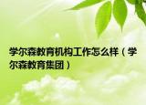 学尔森教育机构工作怎么样（学尔森教育集团）