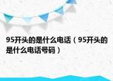 95开头的是什么电话（95开头的是什么电话号码）