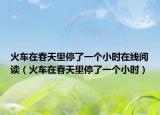 火车在春天里停了一个小时在线阅读（火车在春天里停了一个小时）