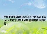苹果手机强制开机以后开不了怎么办（iphone开不了机怎么处理 强制开机也没反应）