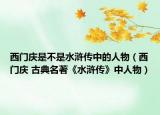西门庆是不是水浒传中的人物（西门庆 古典名著《水浒传》中人物）
