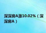 深深房A涨10.02%（深深房A）
