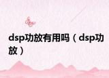 dsp功放有用吗（dsp功放）