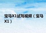 宝马X1试驾视频（宝马X1）