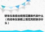 轿车仪表盘出现雪花图案代表什么（机动车仪表板上雪花亮时表示什么）