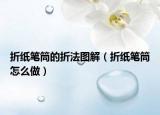 折纸笔筒的折法图解（折纸笔筒怎么做）