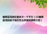 翡翠蓝湾房价是多少一个平方（﻿﻿翡翠蓝湾的房子现在怎么样谁知道呢介绍）