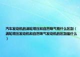 汽车发动机的涡轮增压和自然吸气有什么区别（涡轮增压发动机和自然吸气发动机的区别是什么）