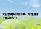 如何拿纯牛奶做酸奶（怎样用纯牛奶做酸奶）